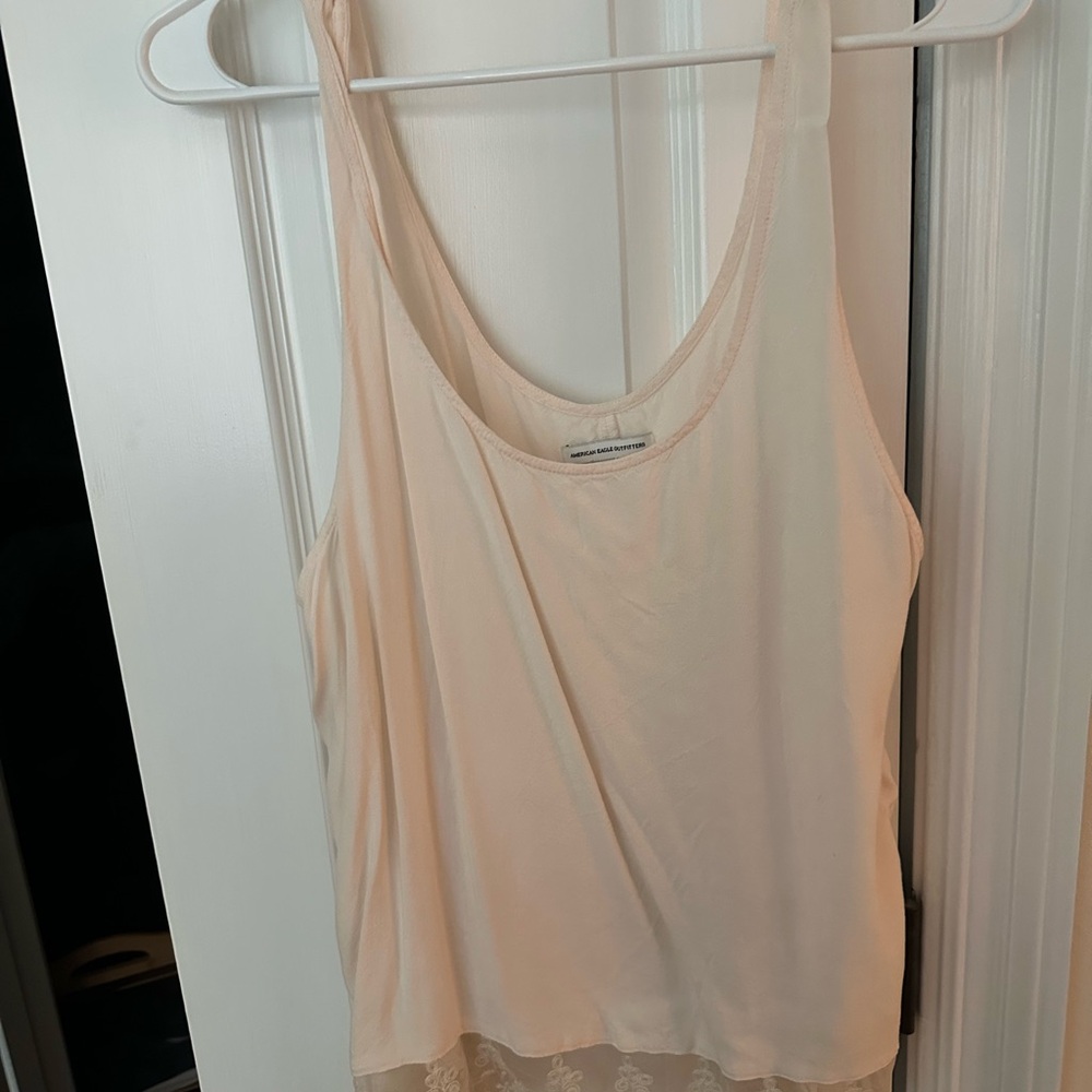 Cream Sleeveless Tank Top